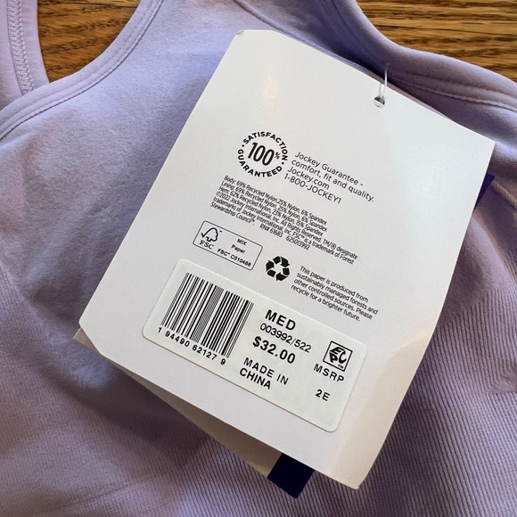 NWT Jockey Seamfree Mid Impact Sports Bra - Picture 2 of 2